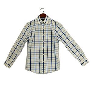 American Eagle Outfitters Shirt Men XS Blue Multi Plaid Vintage Fit Cotton Y2K